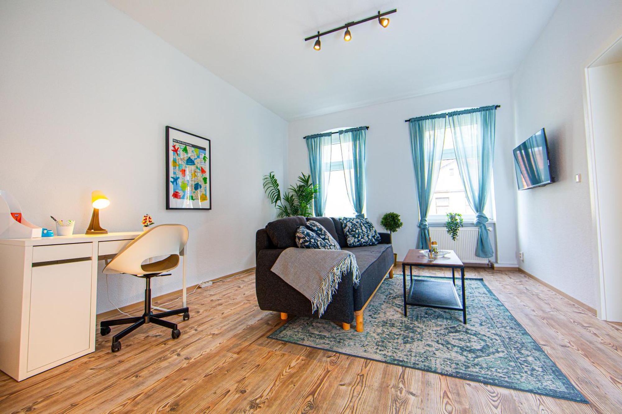 Grossraum-Apartments Mit 2Sz, Wz, Kueche, Smart-Tv, Parken, Etc Erfurt Rum bild