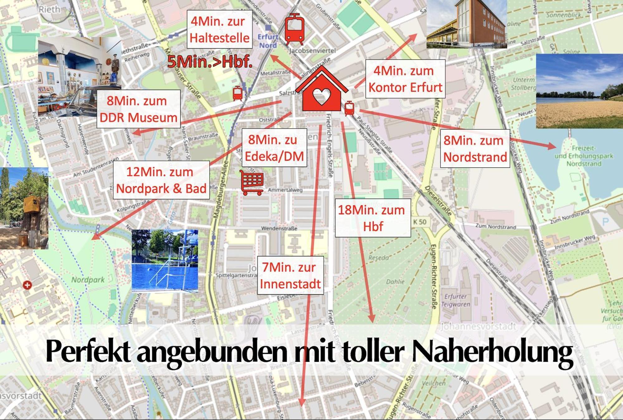 Grossraum-Apartments Mit 2Sz, Wz, Kueche, Smart-Tv, Parken, Etc Erfurt Exteriör bild