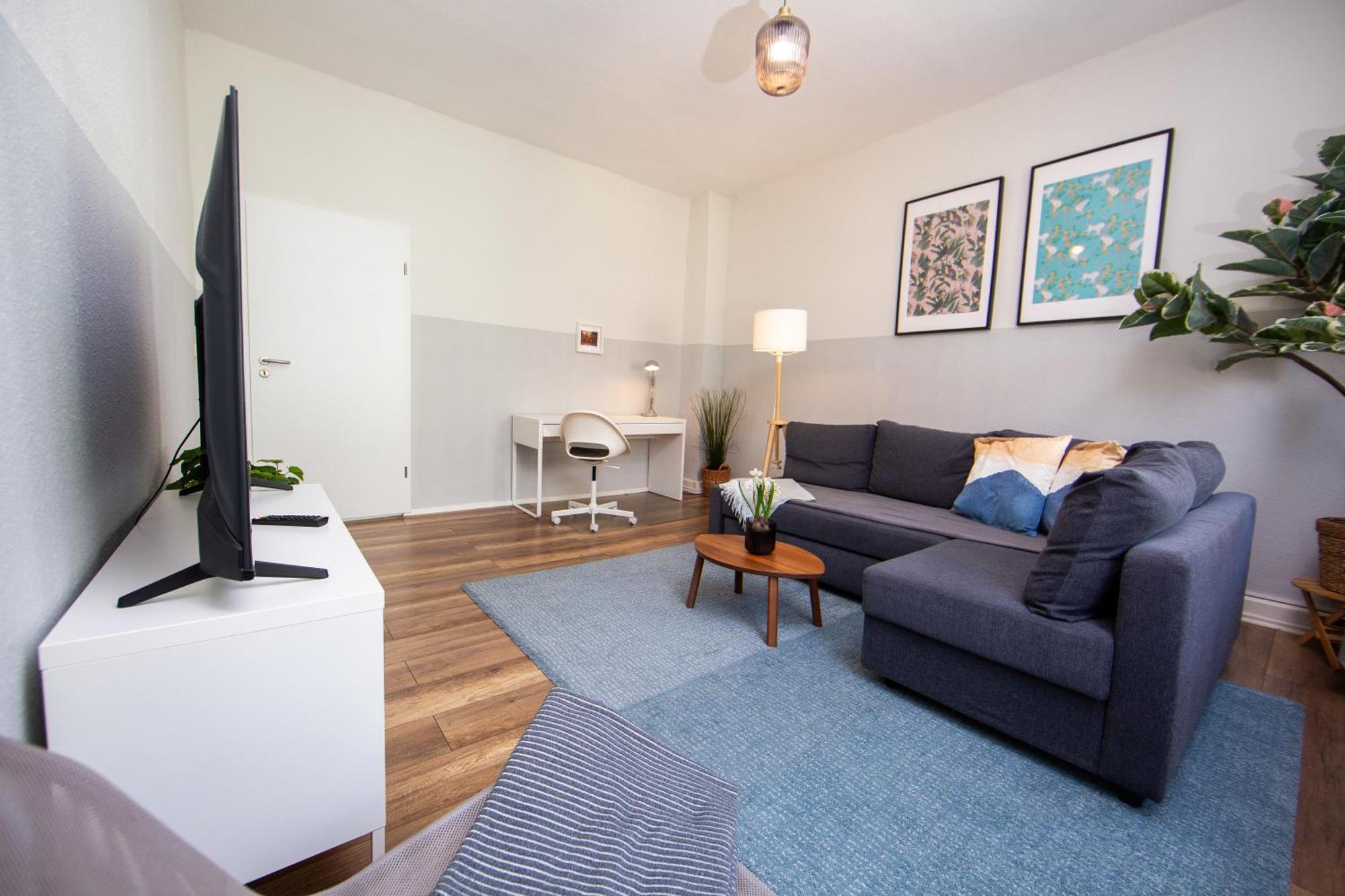 Grossraum-Apartments Mit 2Sz, Wz, Kueche, Smart-Tv, Parken, Etc Erfurt Rum bild